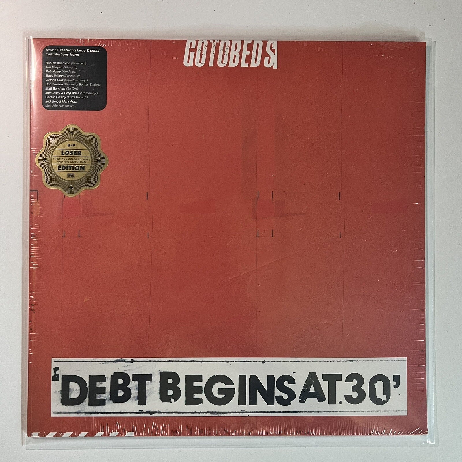 Gotobeds DEBT BEGINS AT 30 Color Vinyl LP Record LOSER EDITION Sealed