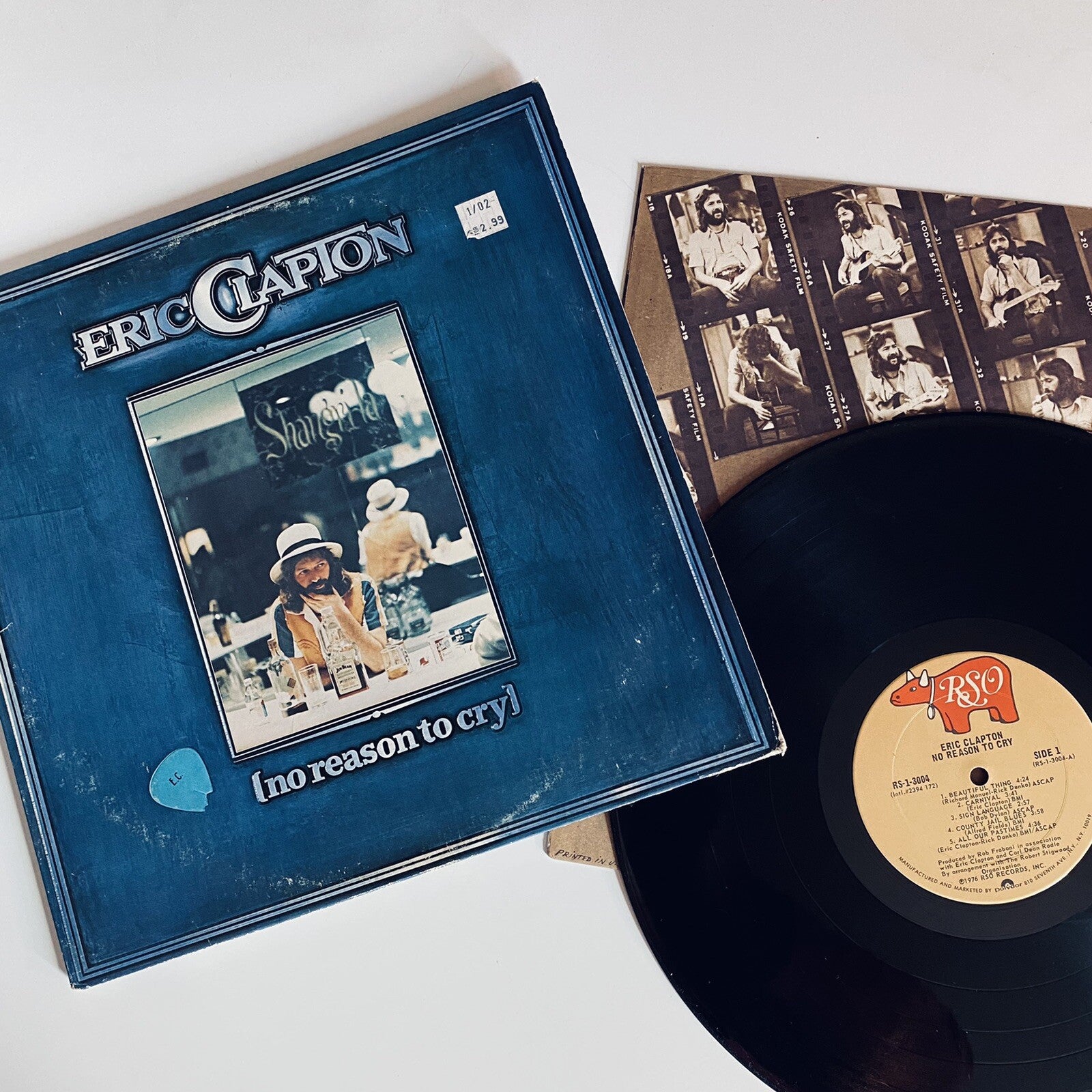 Eric Clapton NO REASON TO CRY Vinyl LP Record EXC/VG+