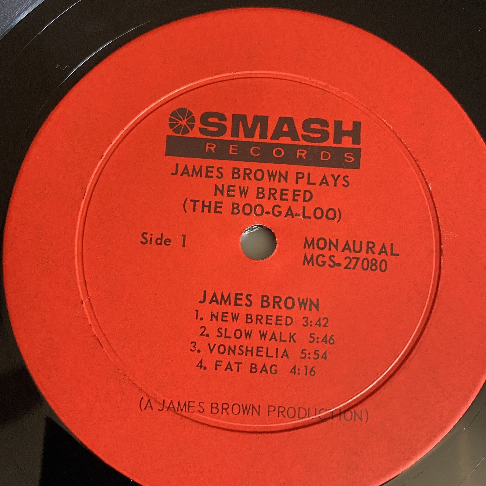 James Brown PLAYS NEW BREED Vinyl LP Record VG+