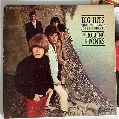 The Rollong Stones  BIG HITS (HIGH TIDE & GREEN GRASS) Mono Vinyl LP Record G+