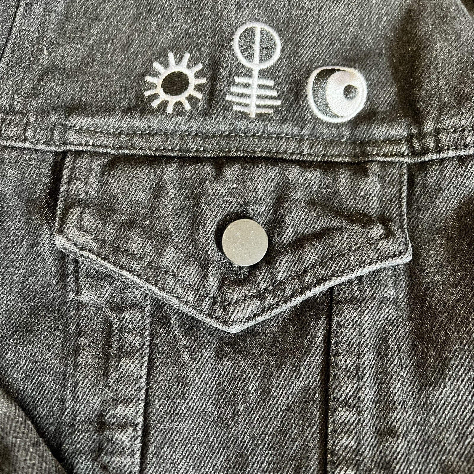 THE WORD ALIVE Mens XXL Dark Jean Jacket