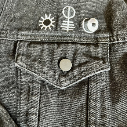 THE WORD ALIVE Mens XXL Dark Jean Jacket