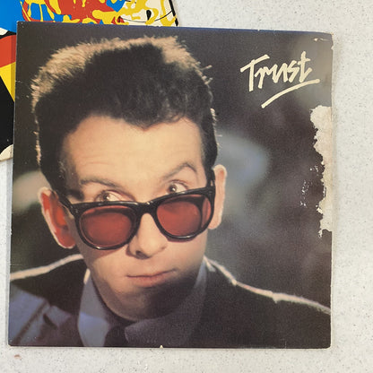 Elvis Costello TRUST + ARMED FORCES Vinyl LP Record VG+ on Media