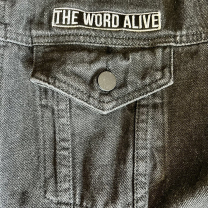 THE WORD ALIVE Mens XXL Dark Jean Jacket