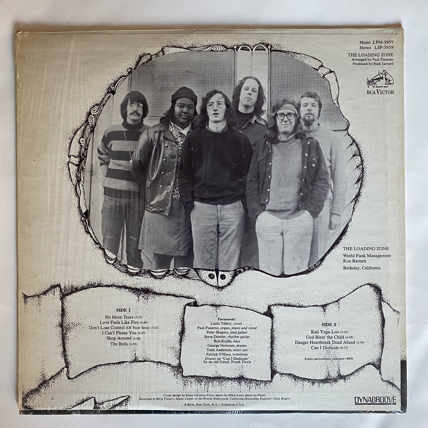The Loading Zone THE LOADING ZONE Vinyl LP Record HOLLYWOOD PRESSING VG+