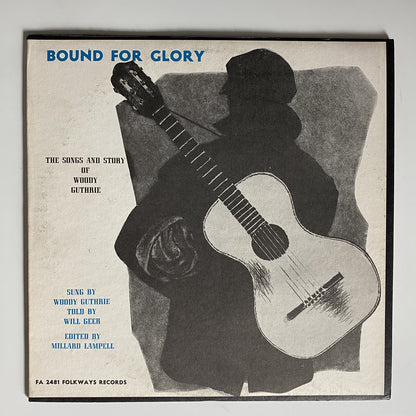 Woody Guthrie BOUND FOR GLORY THE SONGS & STORY Vinyl LP Record VG+