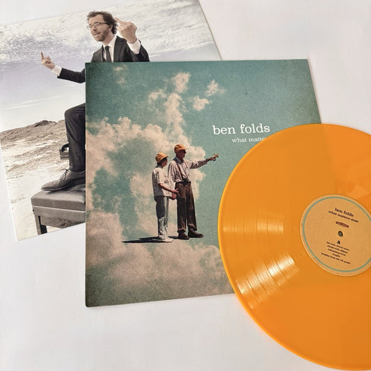 Ben Folds WHAT MATTERS MOST Color Vinyl LP Record NEW