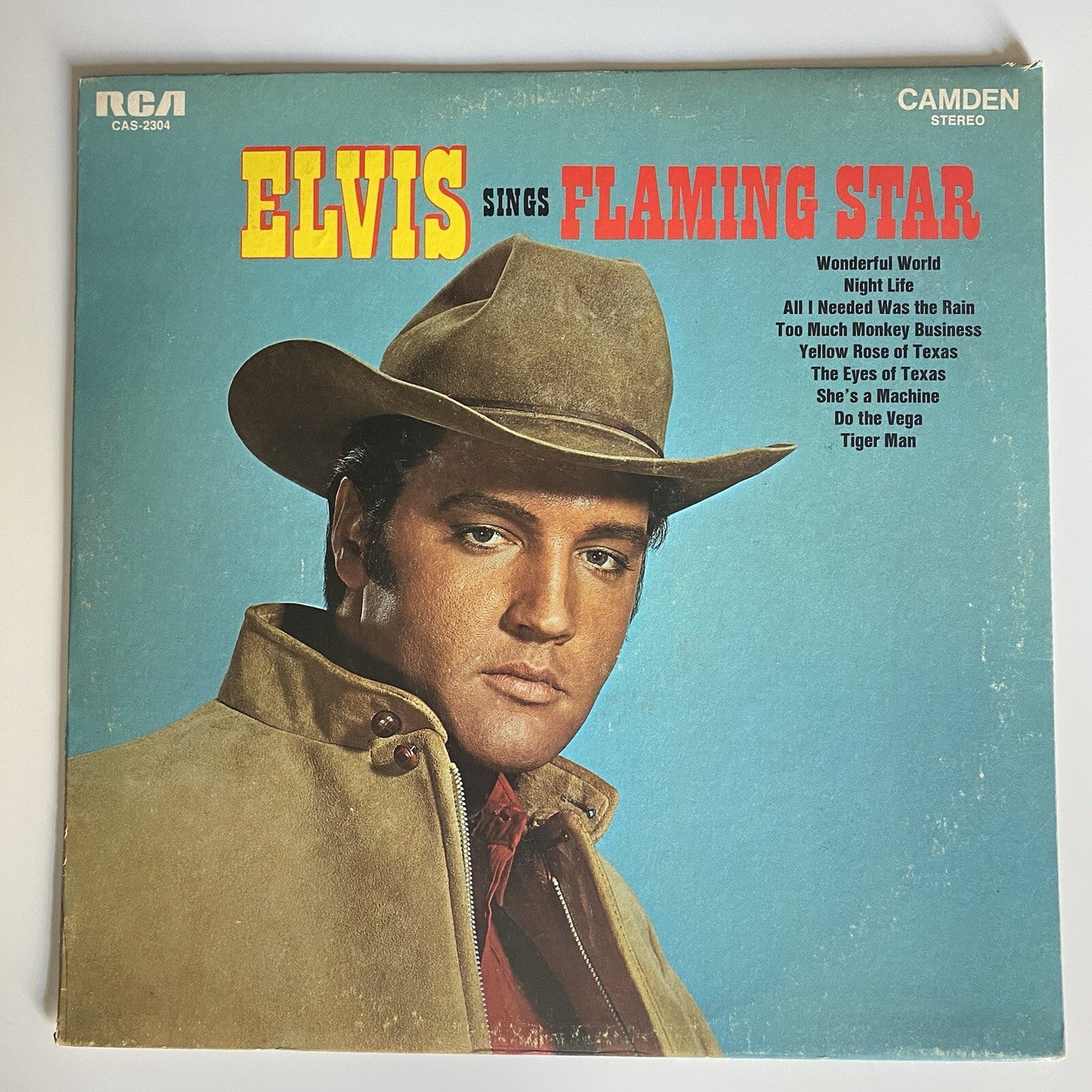 Elvis Prealey SINGS FLAMING STAR Vinyl LP Record VG++