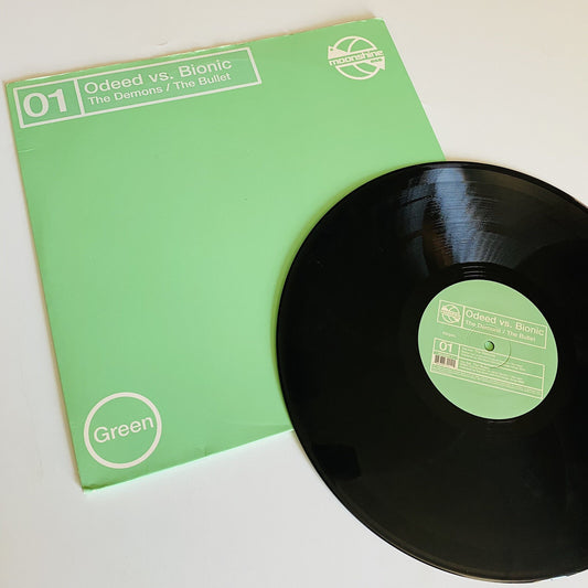 Odeed vs Bionic THE DEMONS/ THE BULLET Vinyl Record 12” ELECTRONIC BREAKS