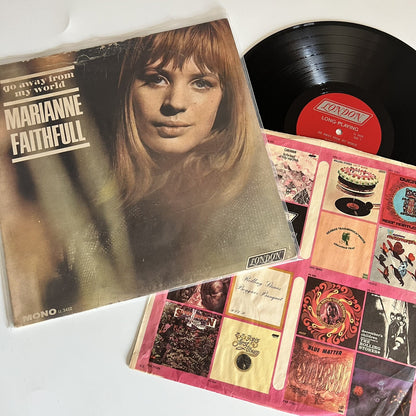Marianne Faithful GO AWAY FROM MY WORLD Vinyl LP Recrord MONO VG+/VG