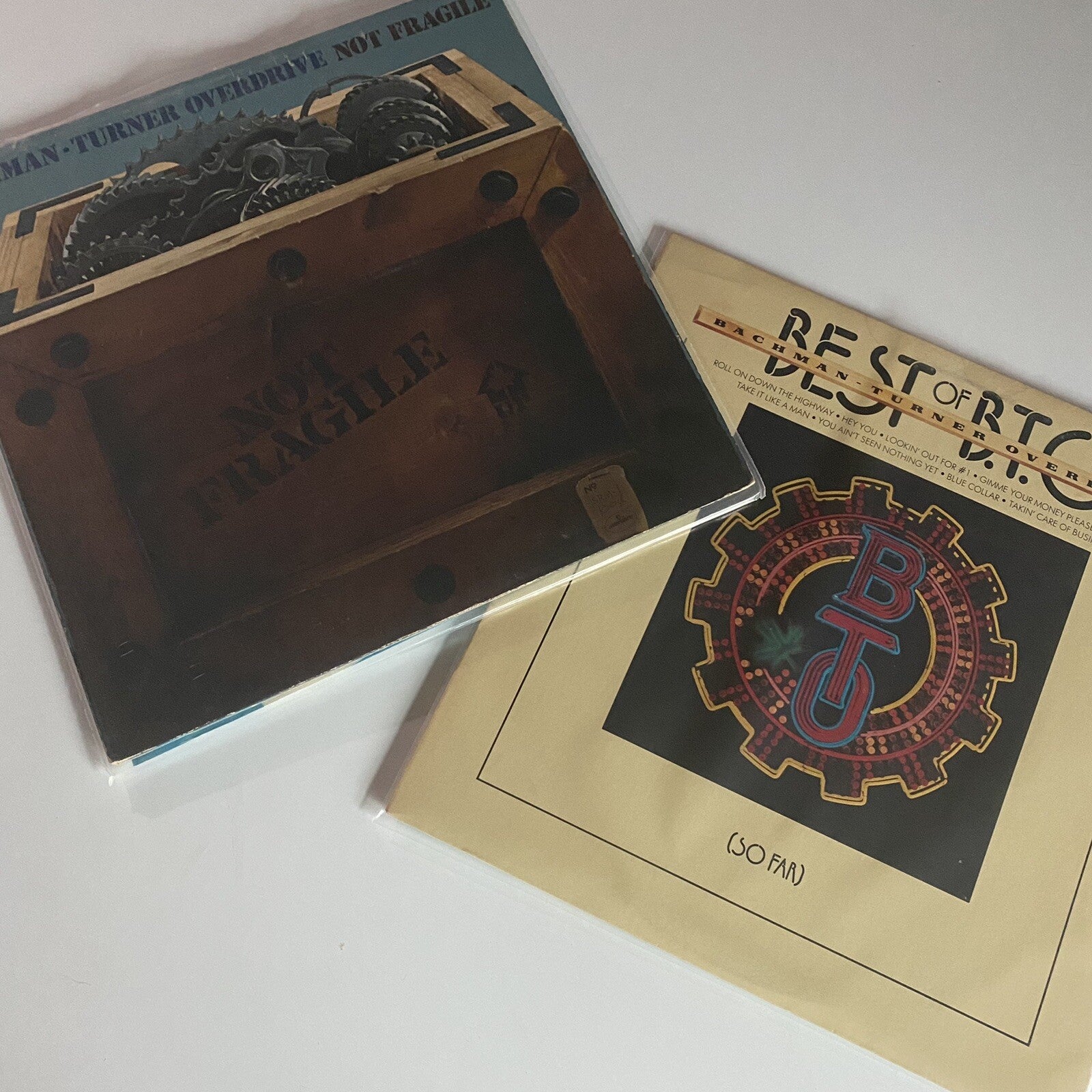 Bachman Turner Overdrive BEST OF BTO + NOT FRAGILE Vinyl LP RecordS VG+
