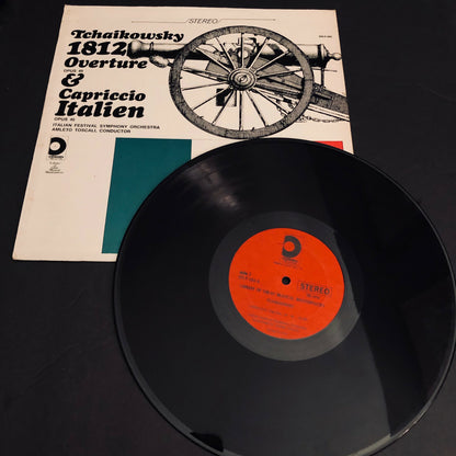 Tchaikowsky 1812 OVERTURE & CAPRICCIO Italian Symphony Orchestra LP Vinyl Record