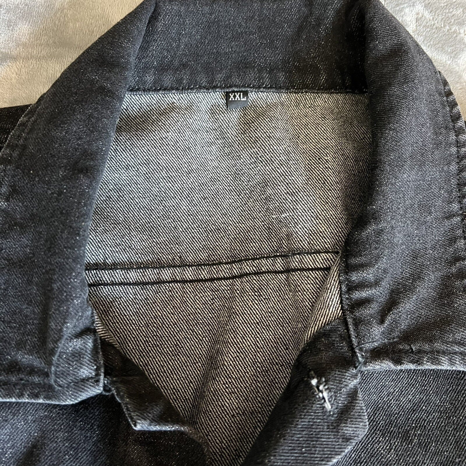 THE WORD ALIVE Mens XXL Dark Jean Jacket