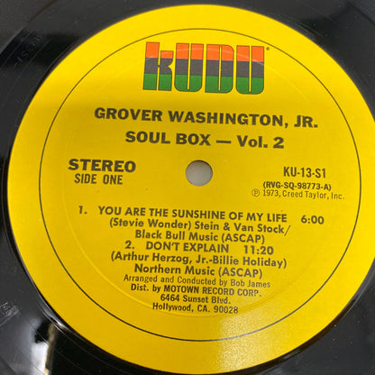 Grover Washington Jr SOUL BOX Vinyl LP Record VG+