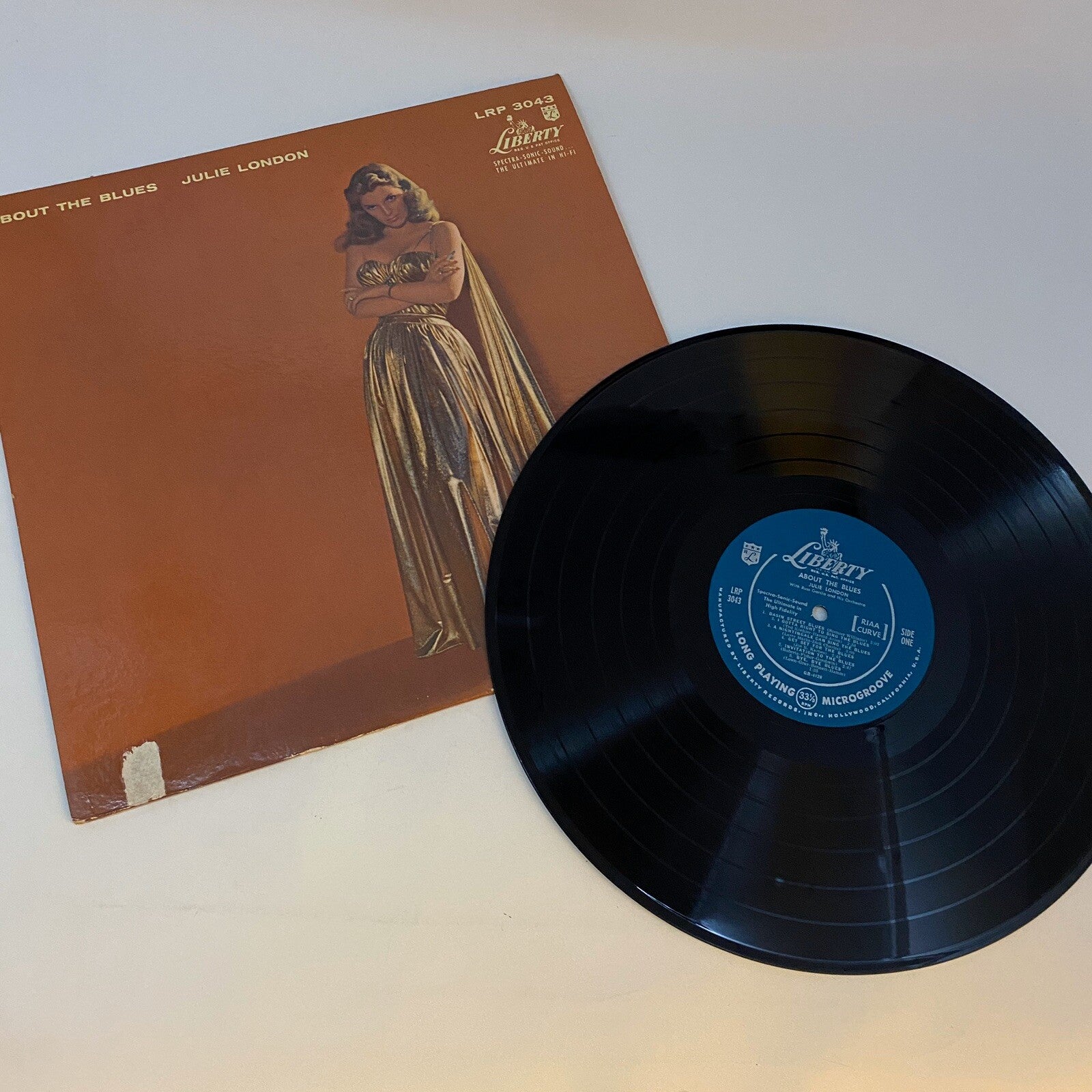 Julie London ABOUT THE BLUES Cinyl LP Record VG+ 