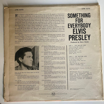 Elvis Presley SOMETHING FOR EVERYBODY Vinyl LP Record VG+/VG