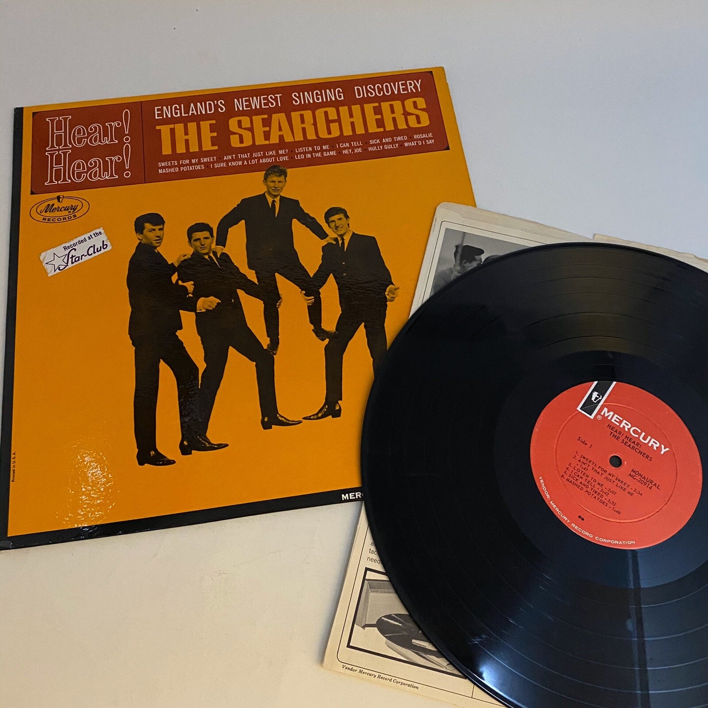 The Searchers HEAR! HEAR! Vinyl LP Record MONO mg-20914 VG+