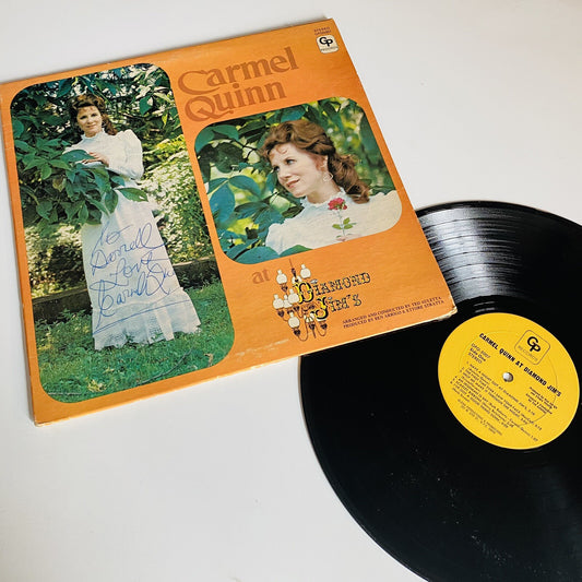 Carmel Quinn AT DIAMOND JIM’S Vinyl LP Record VG+ Signed by Artist