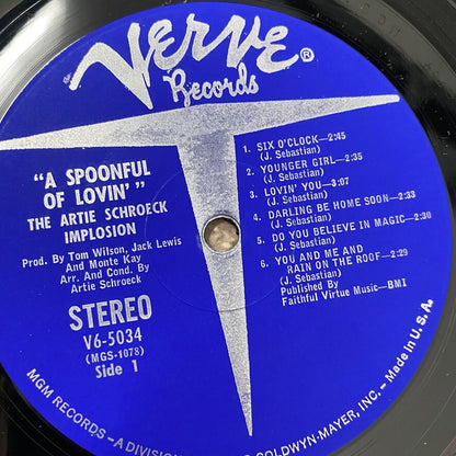 The Artie Schrock Implosion A SPOONFUL OF LOVIN' Verve 5034 Vinyl LP Record VG+