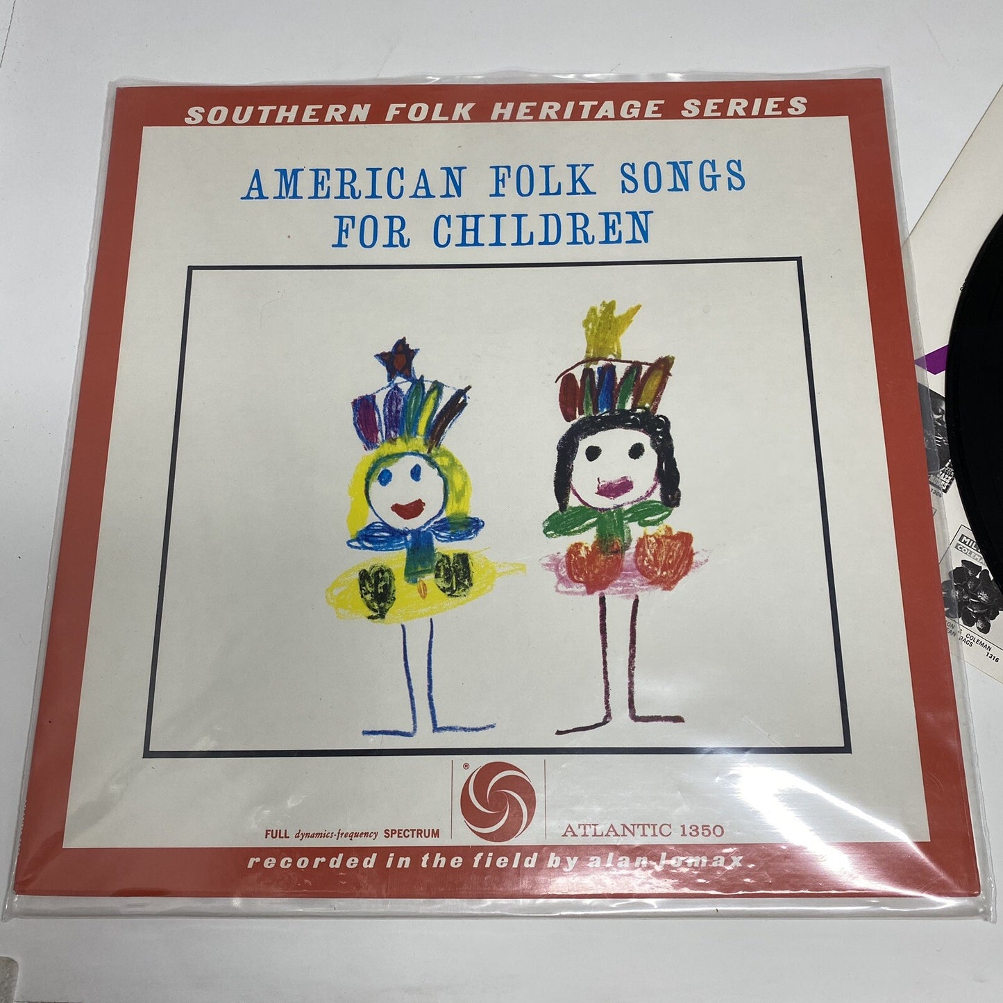 Alan Lomax Series American Folk Songs For Children Atlantic 1350 Stereo Mint-