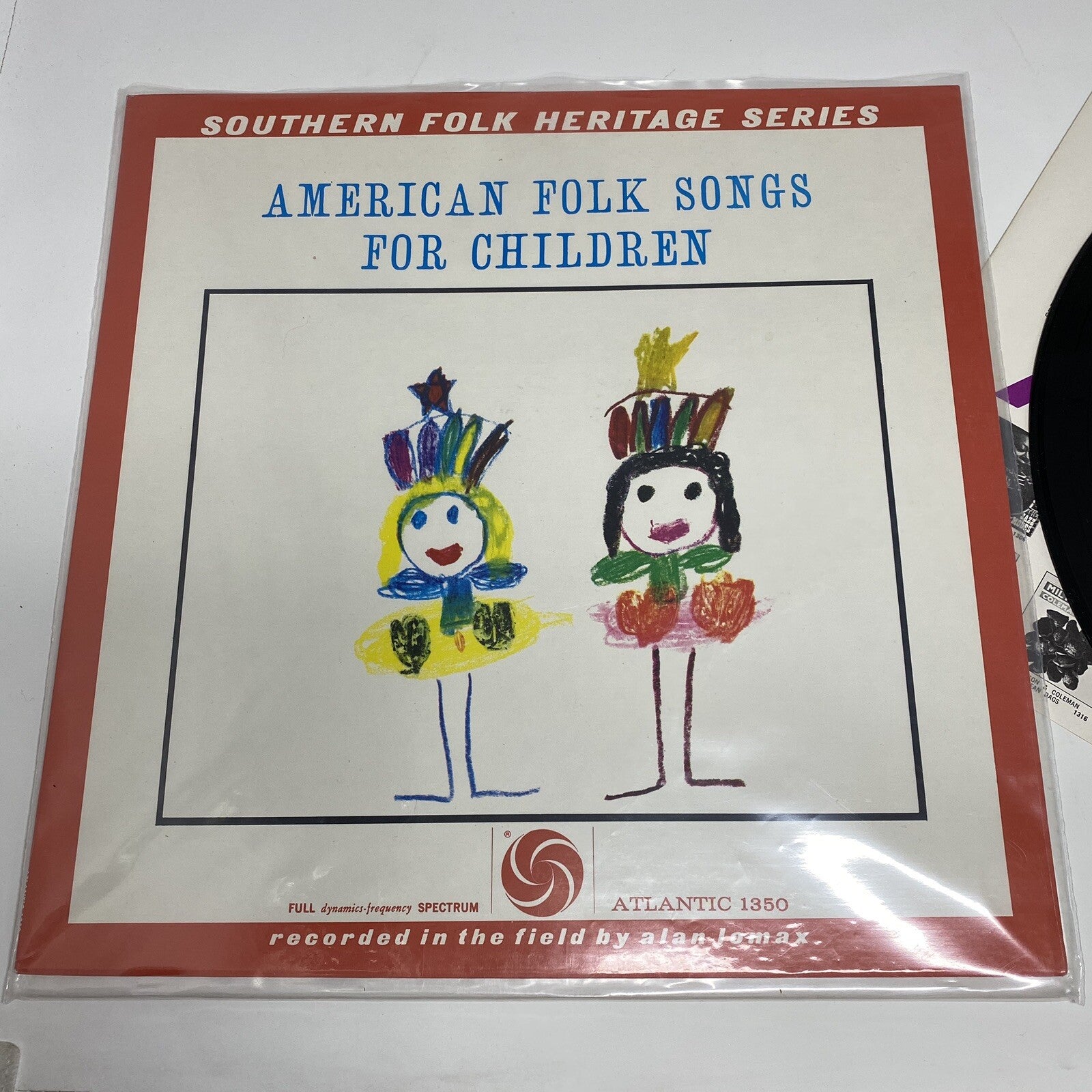 Alan Lomax Series American Folk Songs For Children Atlantic 1350 Stereo Mint-