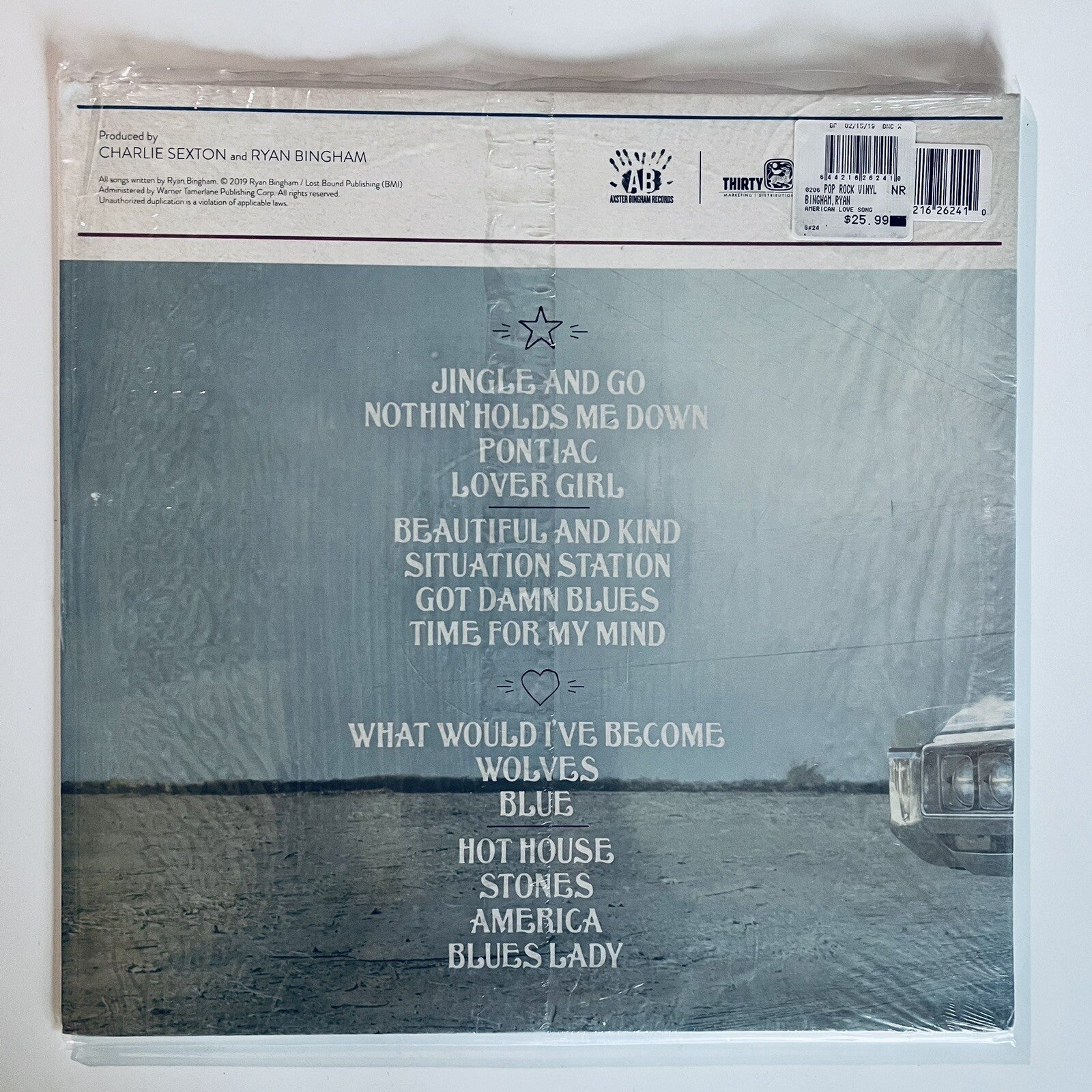 Ryan Bingham AMERICAN LOVE SONG Vinyl 2LP color Records NM