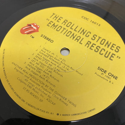The Rolling Stones Emotional Rescue Vinyl LP Record COC 16015 VG+