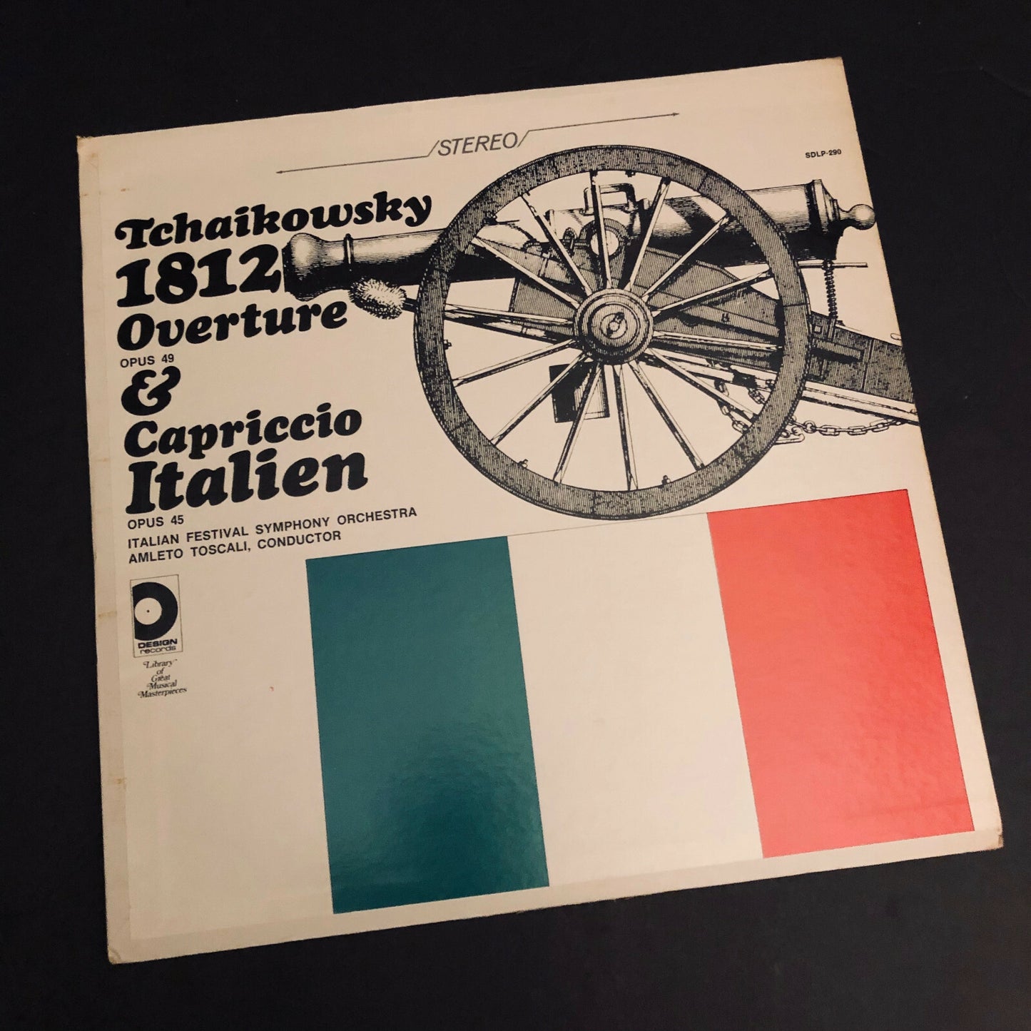 Tchaikowsky 1812 OVERTURE & CAPRICCIO Italian Symphony Orchestra LP Vinyl Record