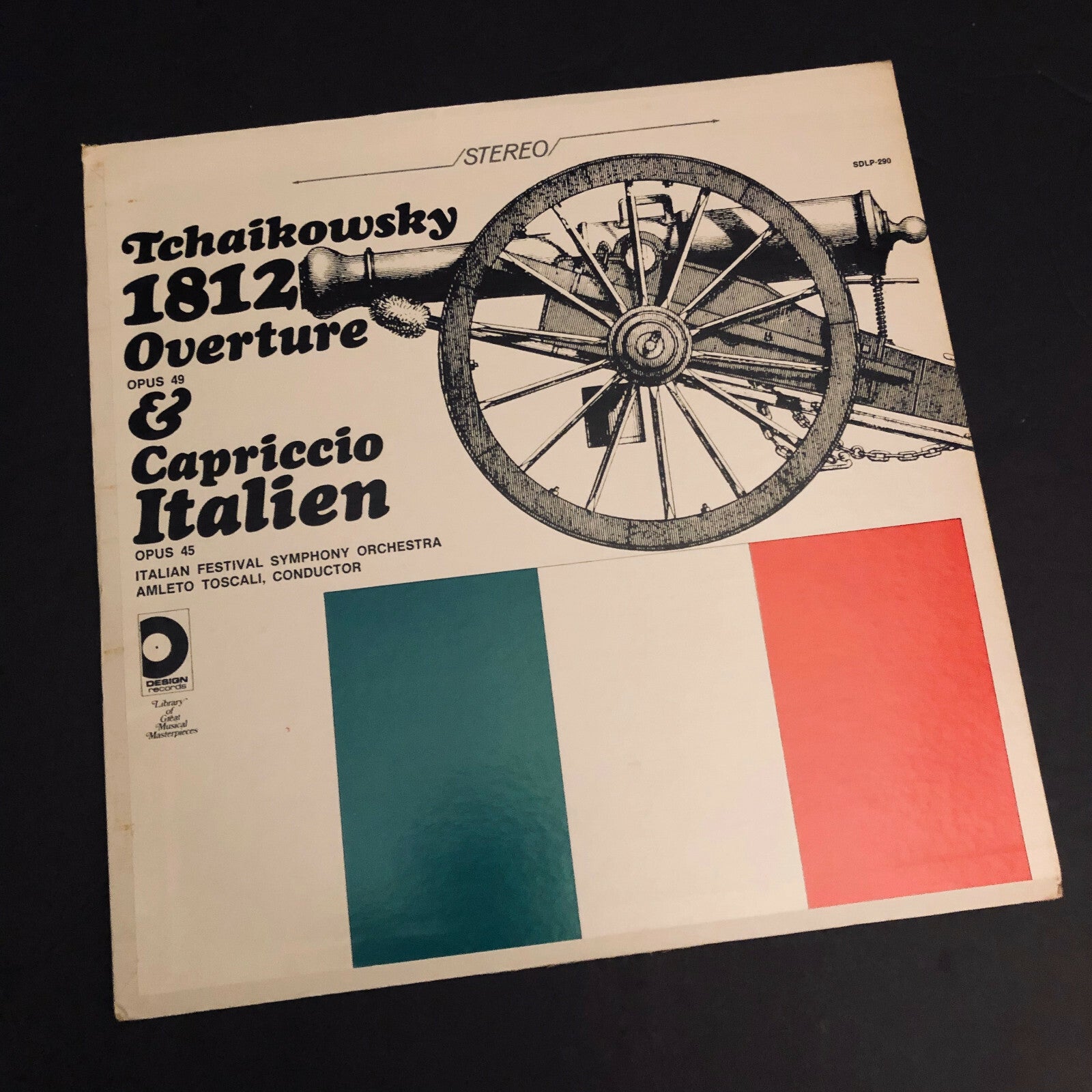 Tchaikowsky 1812 OVERTURE & CAPRICCIO Italian Symphony Orchestra LP Vinyl Record