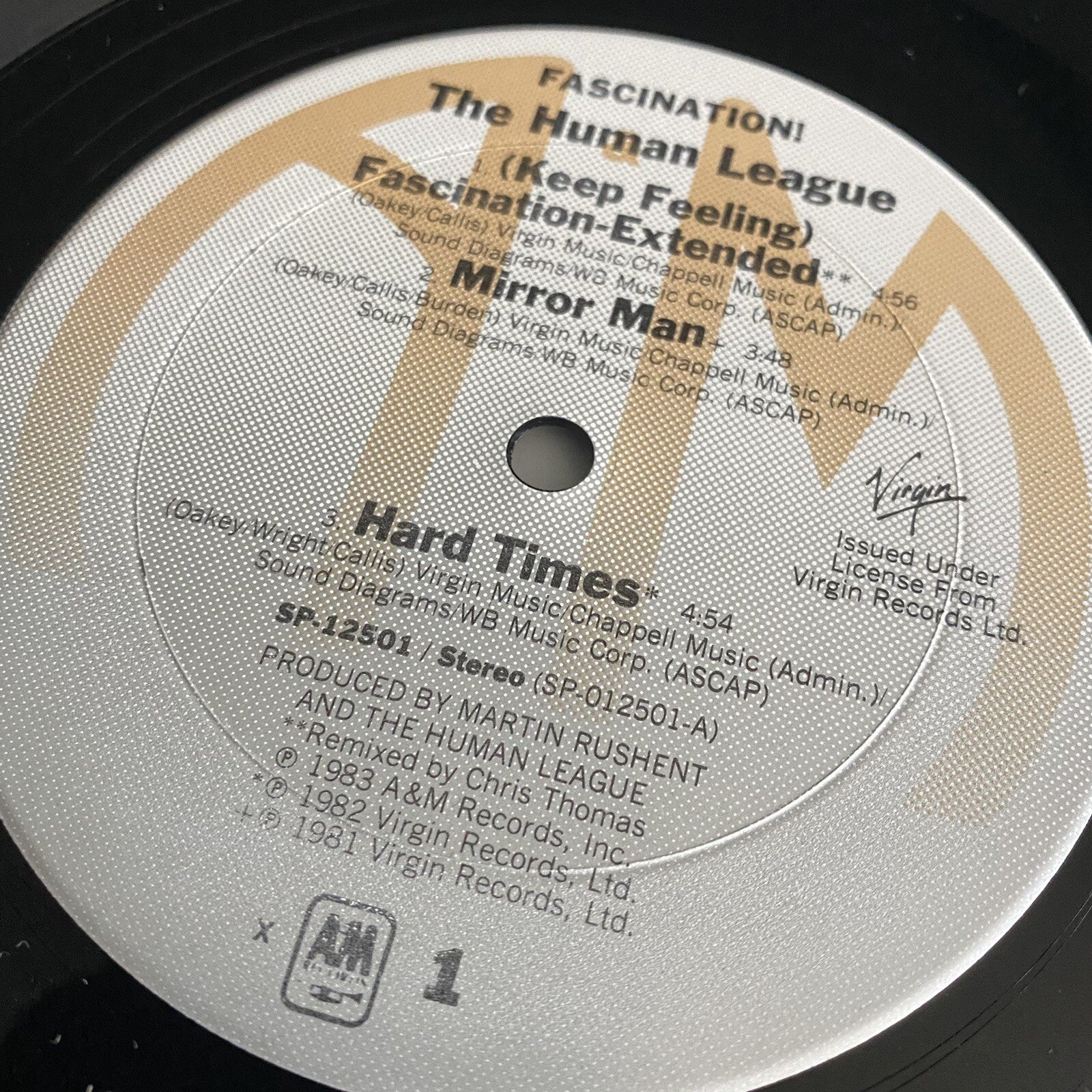 Human League FASCINATION Vinyl LP Record  VG+