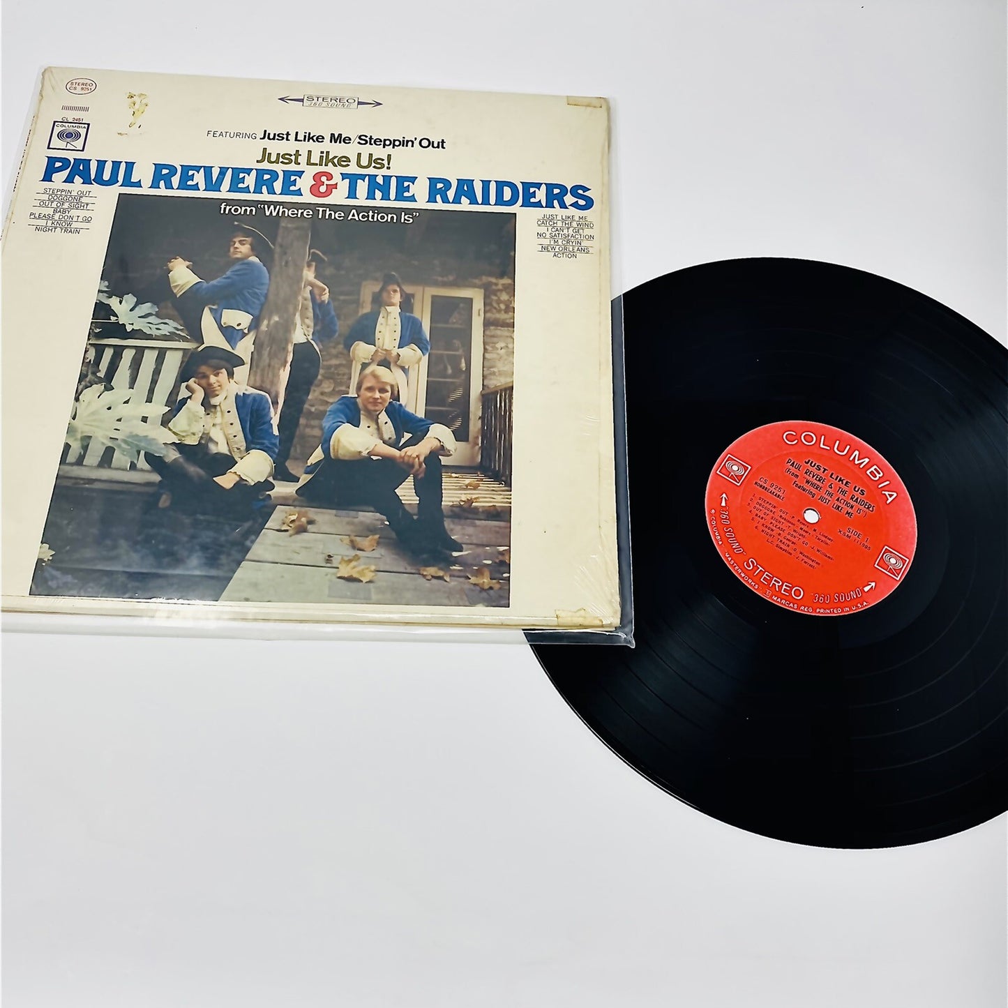 Paul Revere & The Raiders JUST LIKE US VINYL LP Record VG+