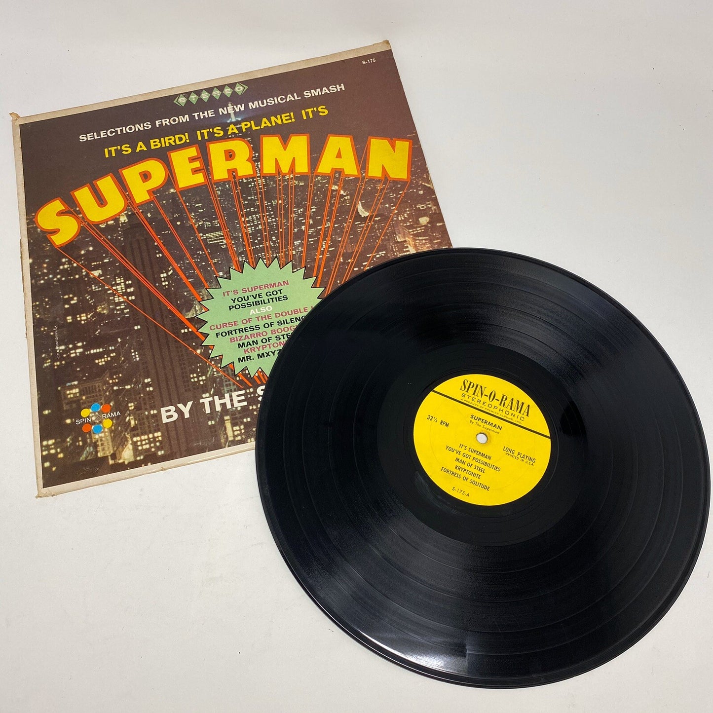 SUPERMAN By The Supermen Vinyl LP Record VG+