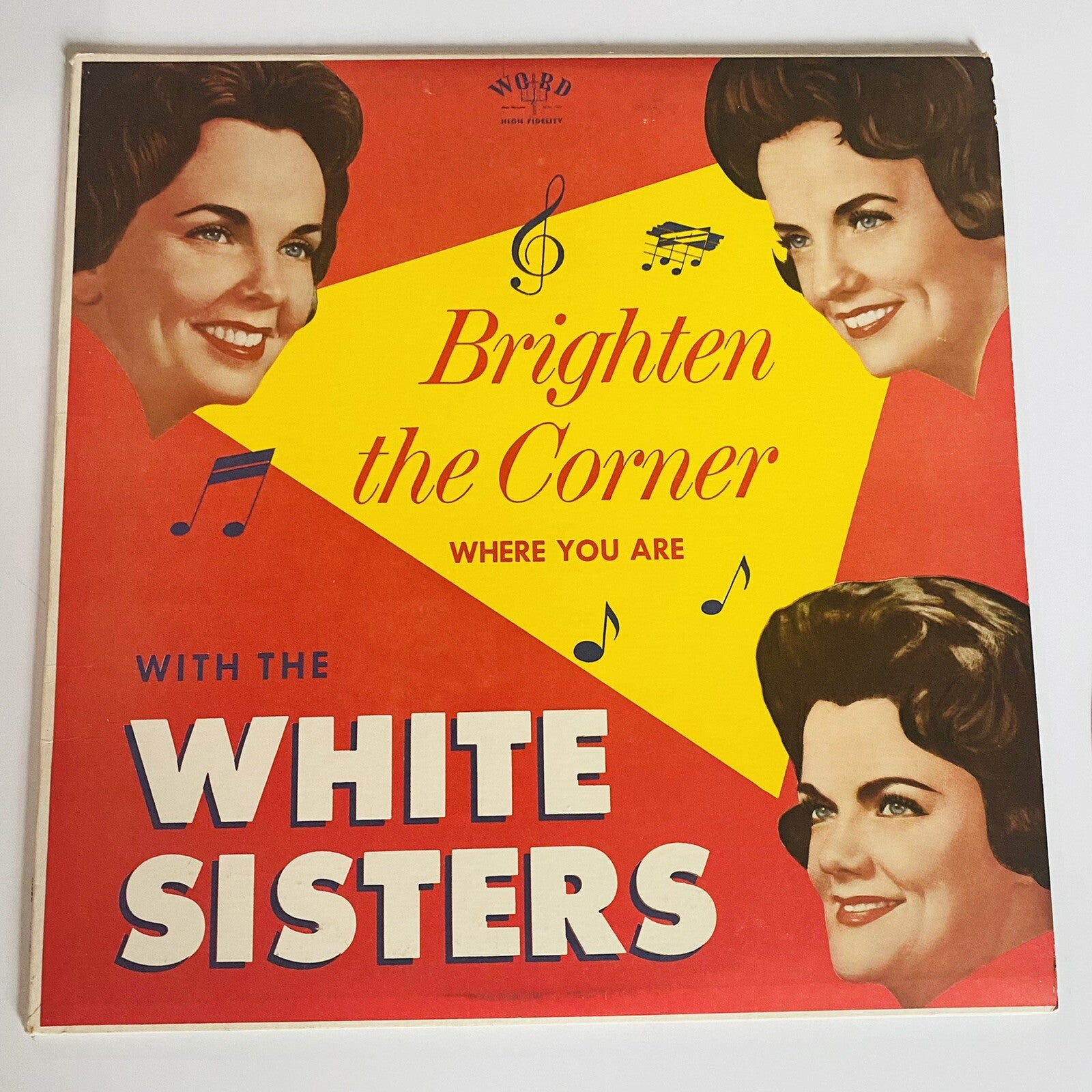 White Sisters BRIGHTEN THE CORNER WHERE YOU ARE Vinyl LP Record VG+