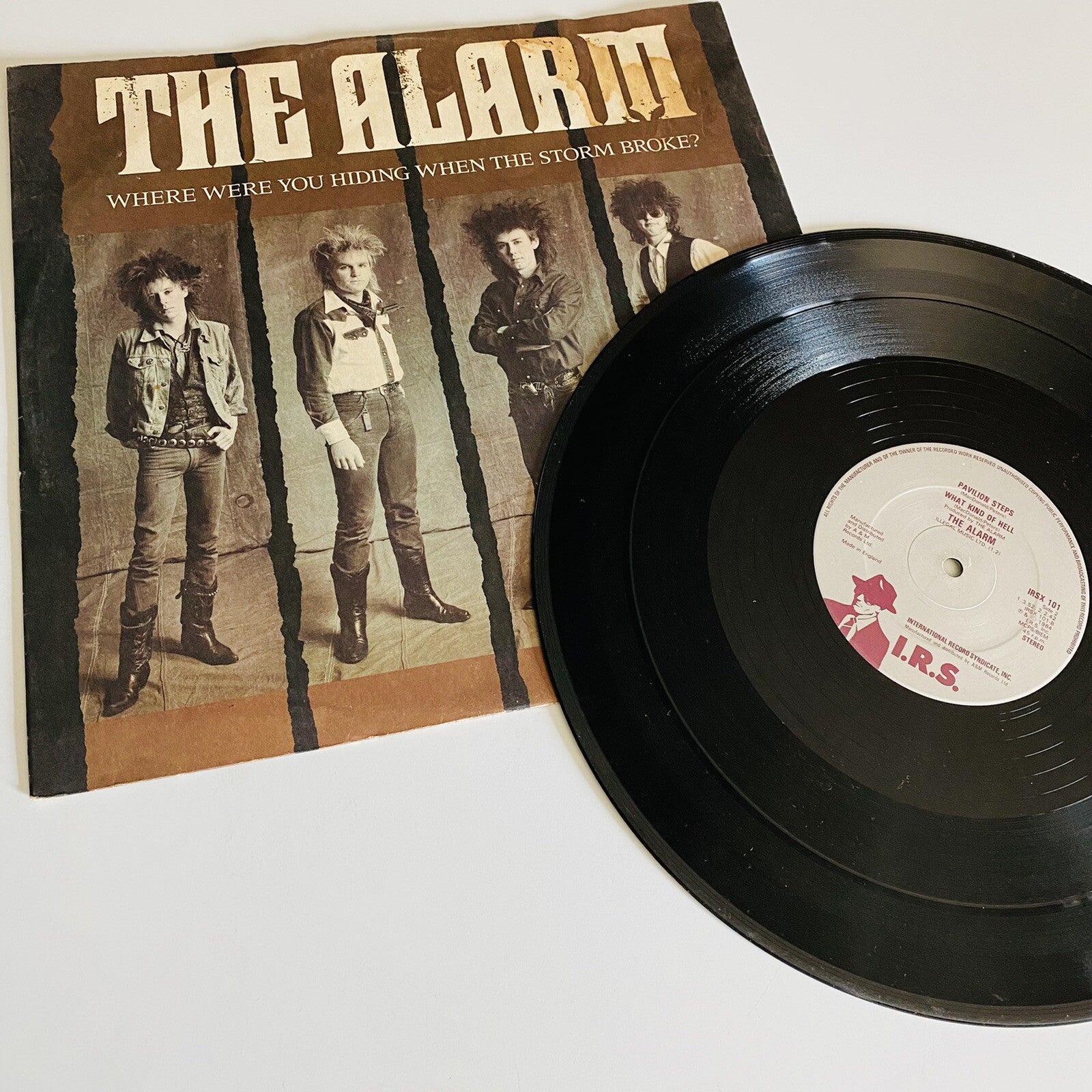 The Alarm - Where Were You Hiding When The Storm Broke 12" VG+ IRSX 101 UK 45
