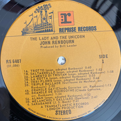 John Renbourn ‎THE LADY AND THE UNICORN Vinyl LP Record VG+