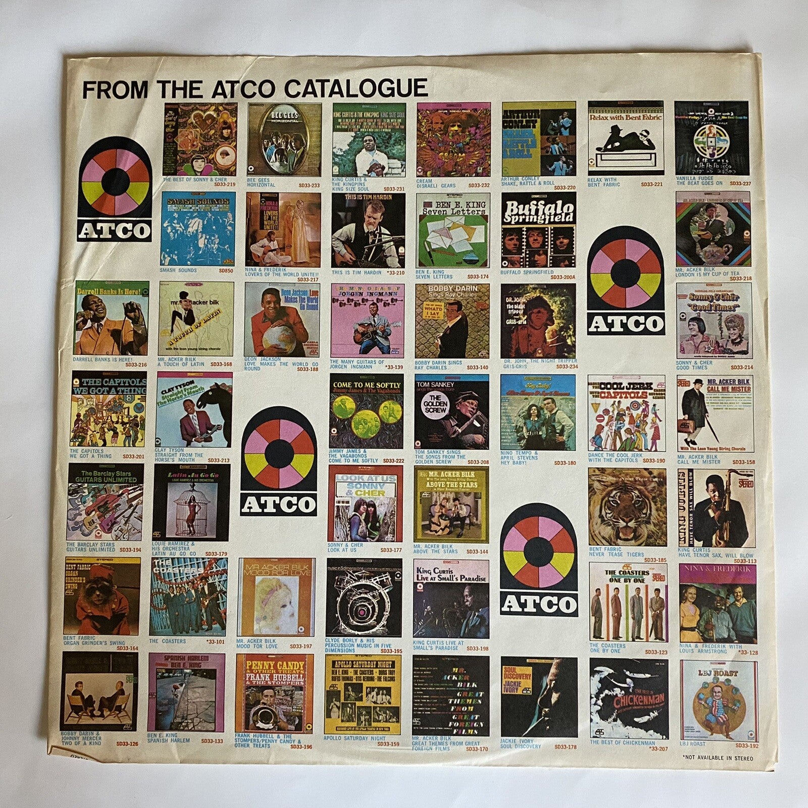 Otis Redding IN PERSON AT THE WHISKEY A GO GO Vinyl LP Record 1ST US PRESS VG+x2