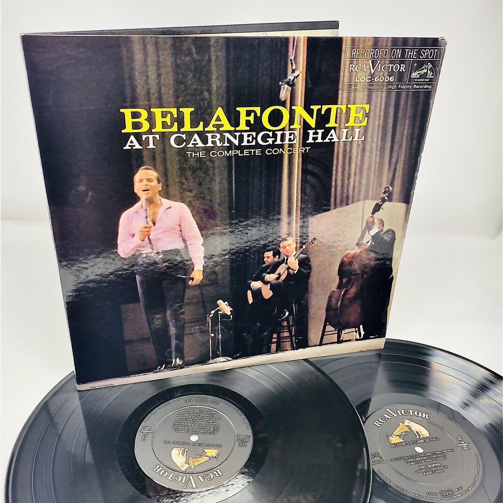 BELAFONTE at Carnegie Hall VINYL 2xLP RECORDS  LSO 6006 VG+