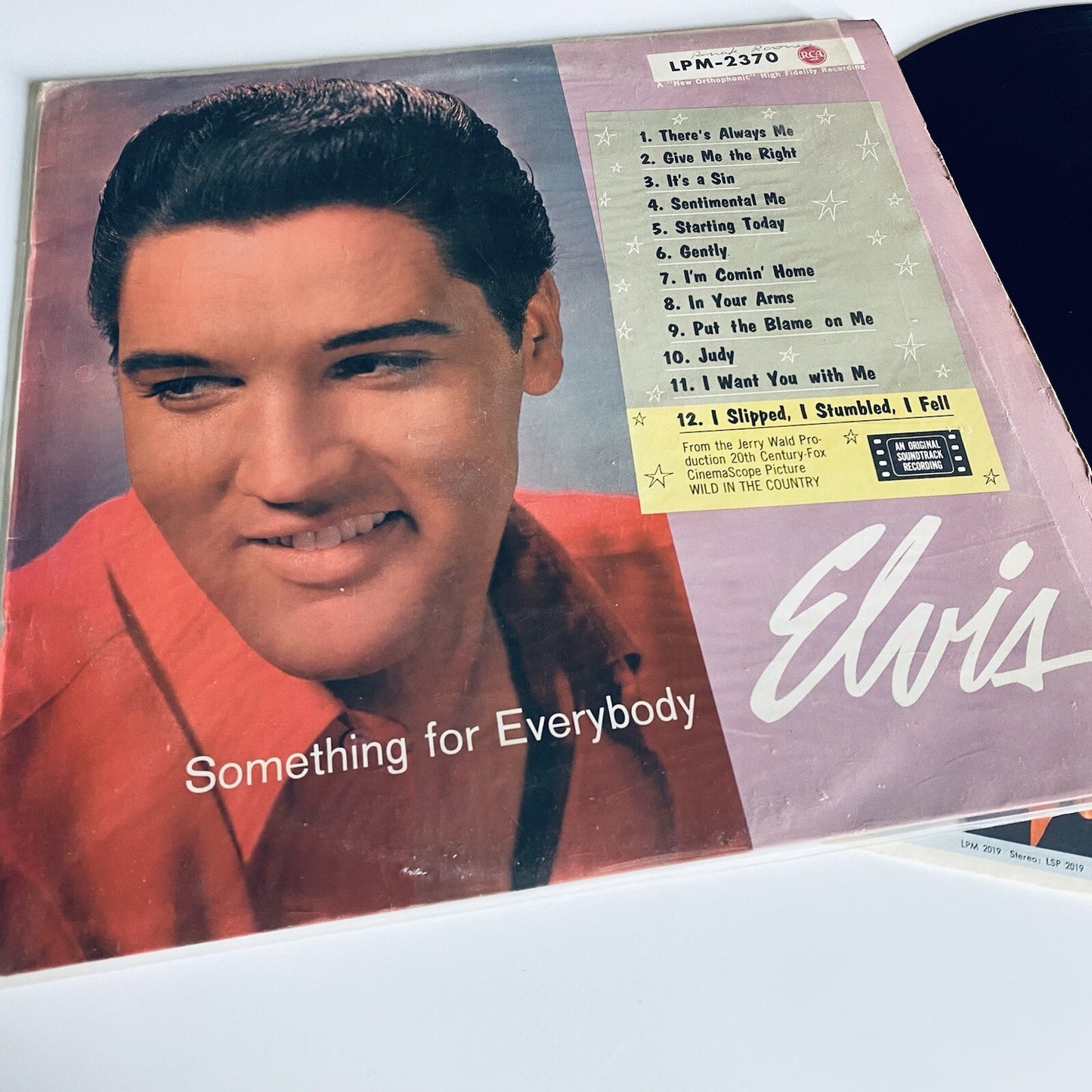Elvis Presley SOMETHING FOR EVERYBODY Vinyl LP Record VG+/VG