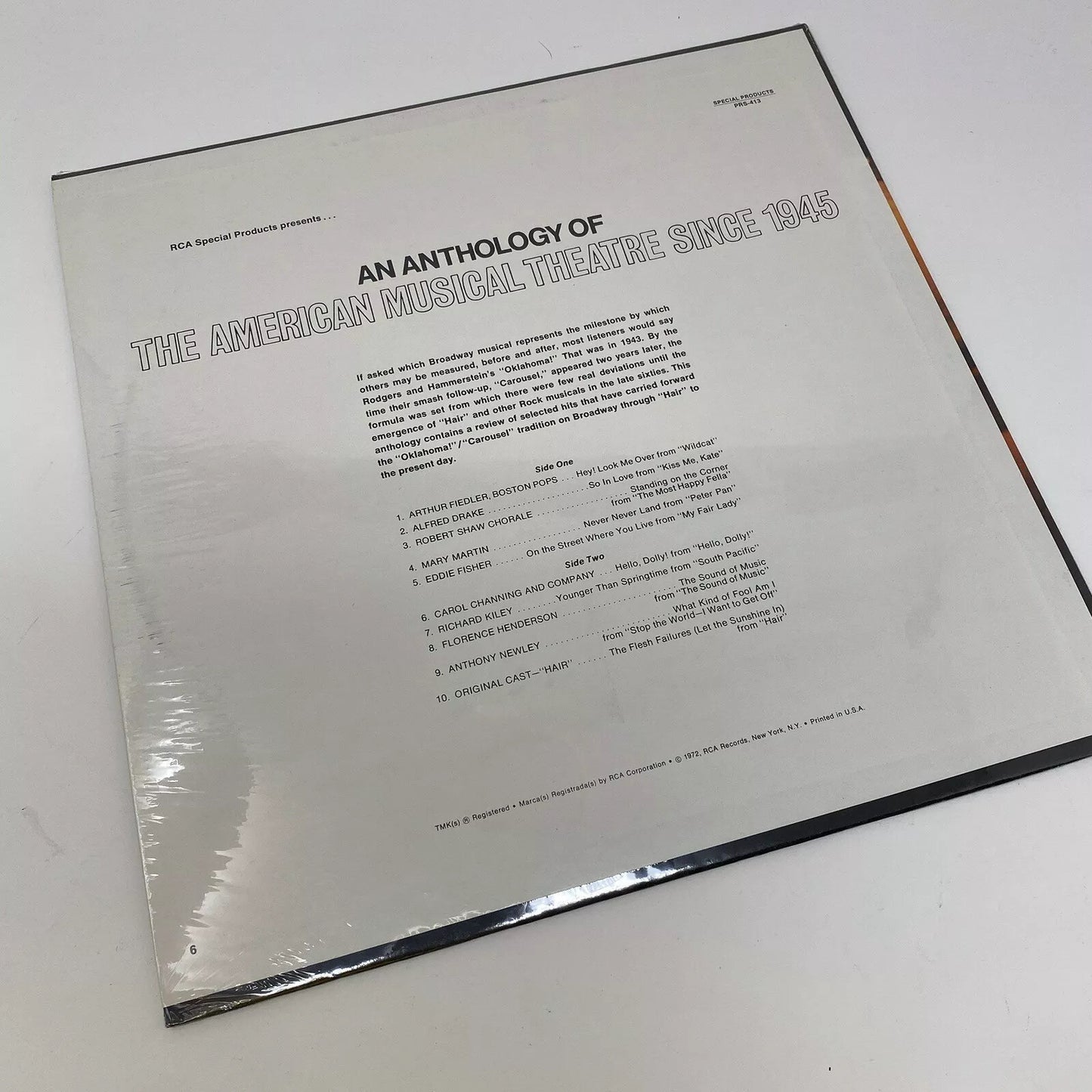 An Anthology Of American Musical Theatre Since 1945 SEALED Vinyl LP 1972