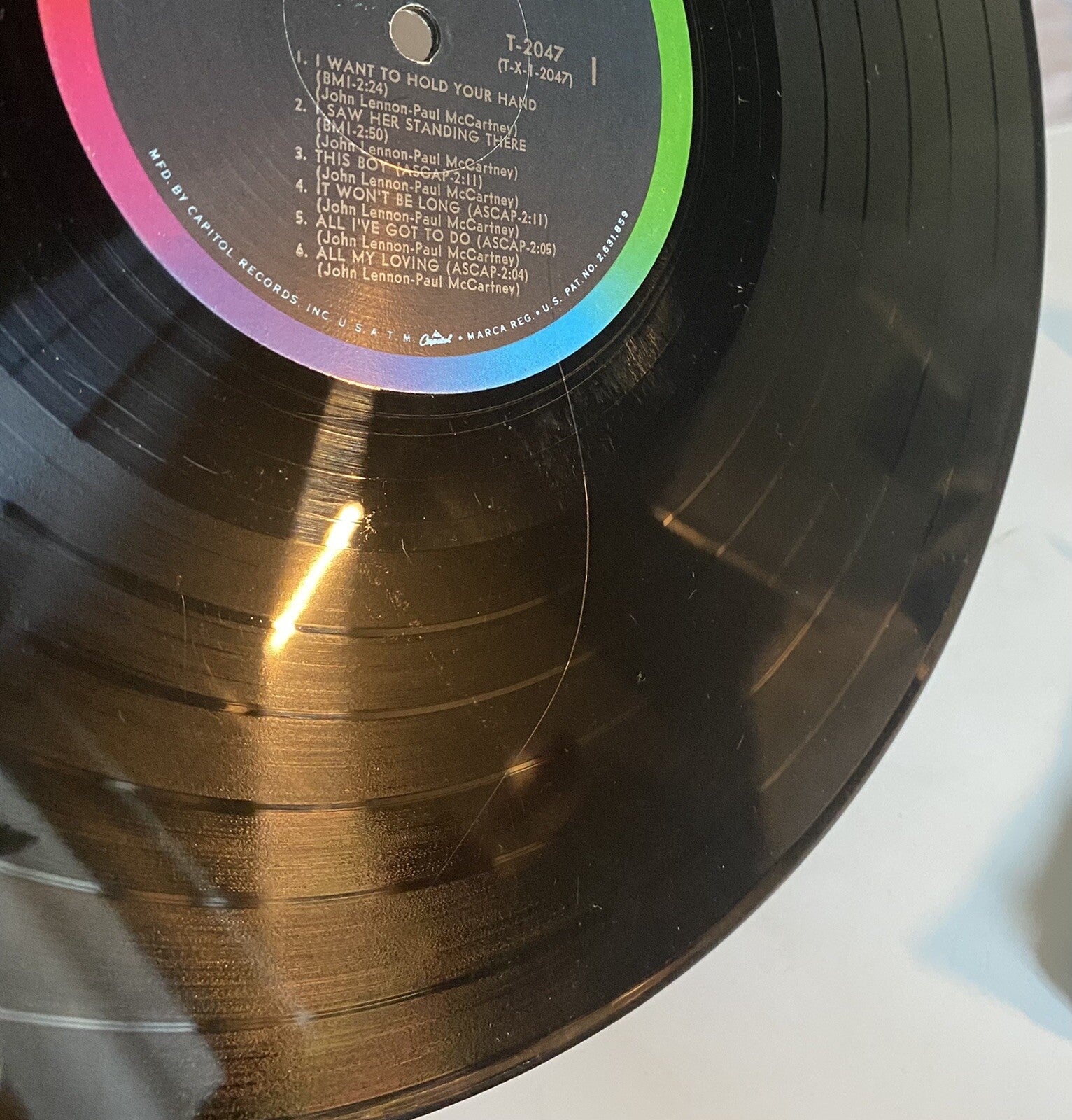 Beatles MEET THE BEATLES! Vinyl LP Record MONO Scranton Pressing VG/VG 
