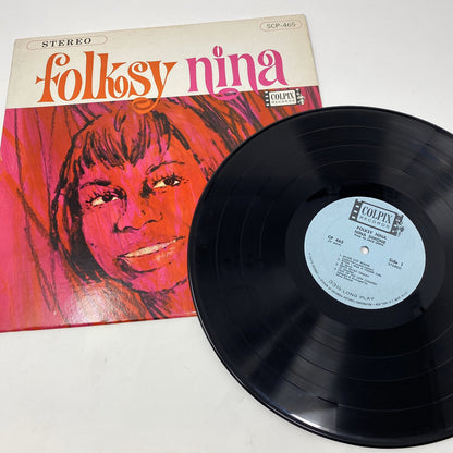 NINA SIMONE Folksy Nina VINYL LP RECORD Soul Jazz US Colpix CP 465 VG+