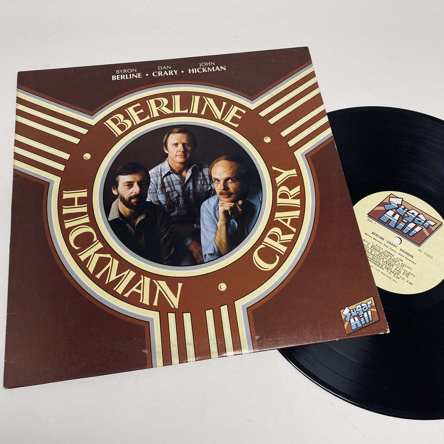 BERLINE, CRARY, HICKMAN Vinyl LP Record 1981 SUGAR HILL RECORDS VG+