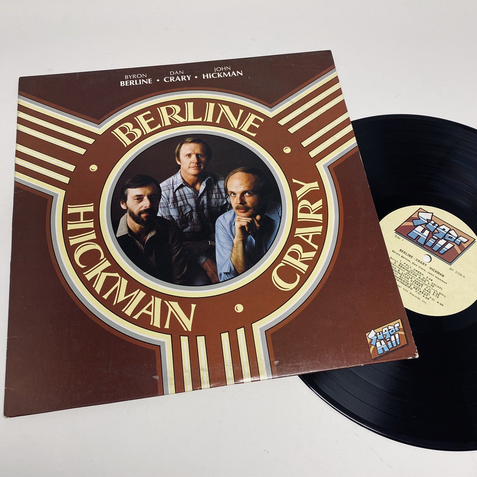 BERLINE, CRARY, HICKMAN Vinyl LP Record 1981 SUGAR HILL RECORDS VG+