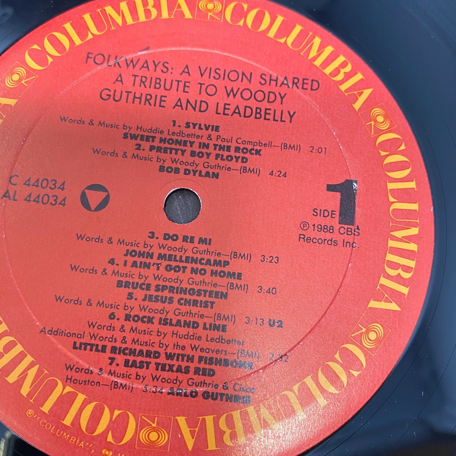 Vision Shared TRIBUTE TO GUTHRIE & LEADBELLY Vinyl Record LP VG+