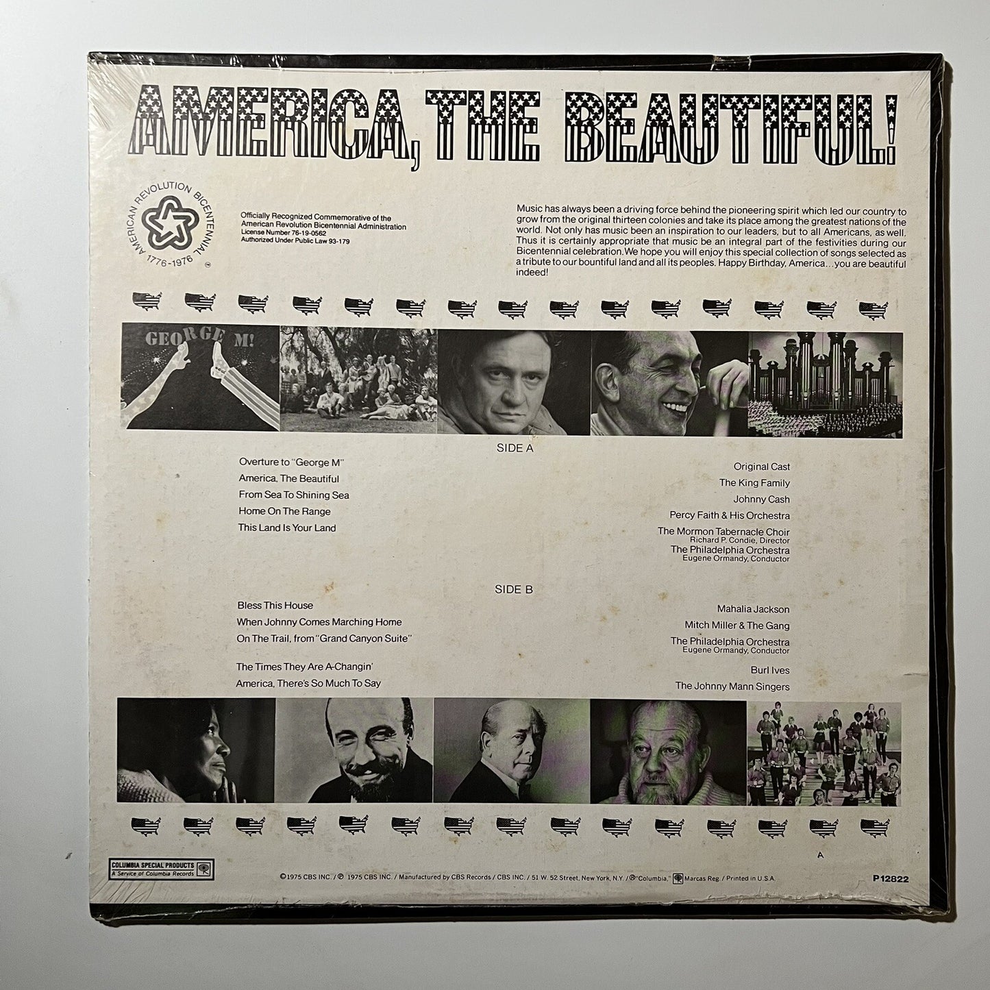America, The Beautiful VARIOUS ARTISTS Vinyl LP Record JOHNNY CASH B Ives SEALED
