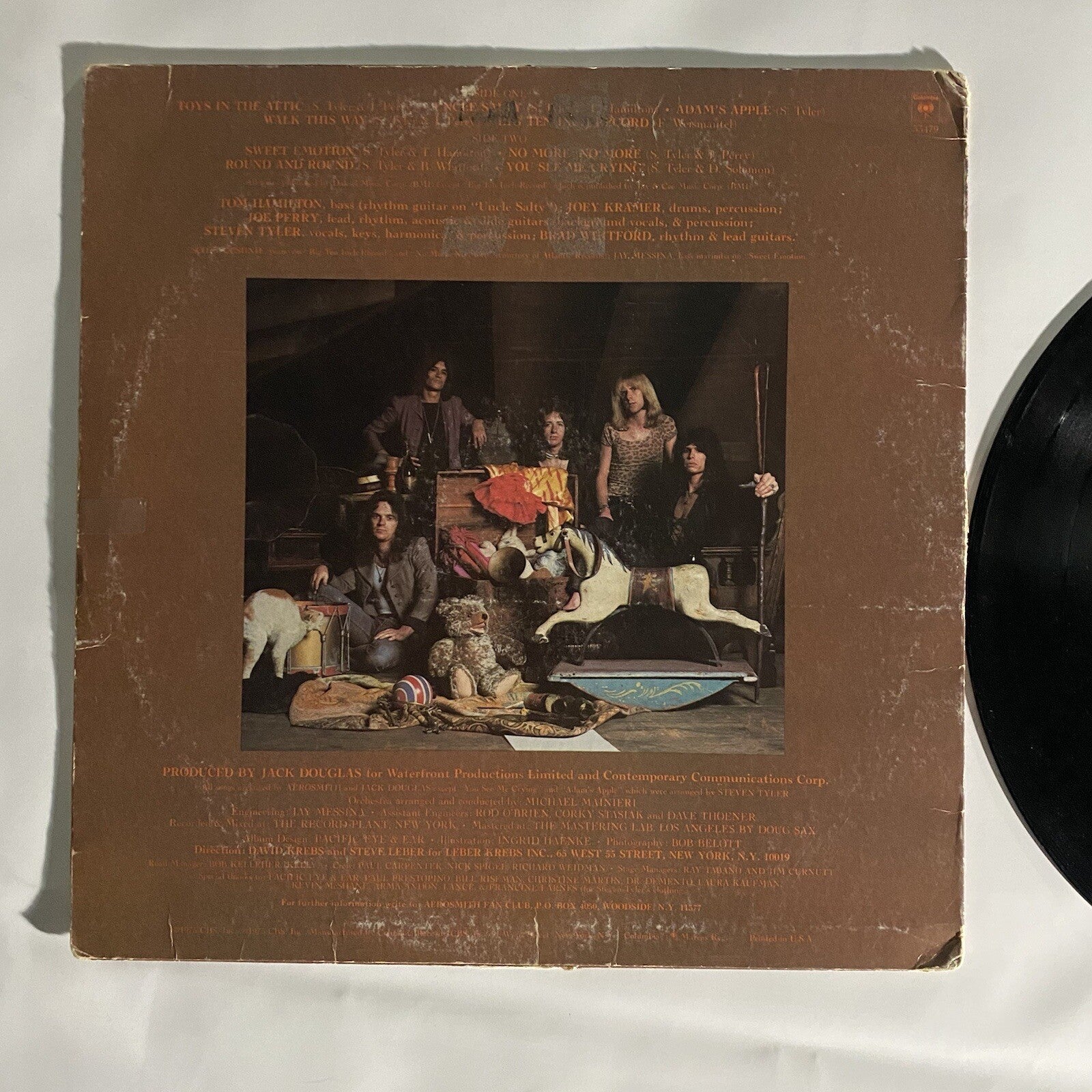 Aerosmith TOYS IN THE ATTIC Vinyl LP Record G
