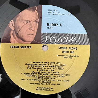 Frank Sinatra SWING ALONG WITH ME + LIKE NEVER BEFORE Vinyl LP Record VG+