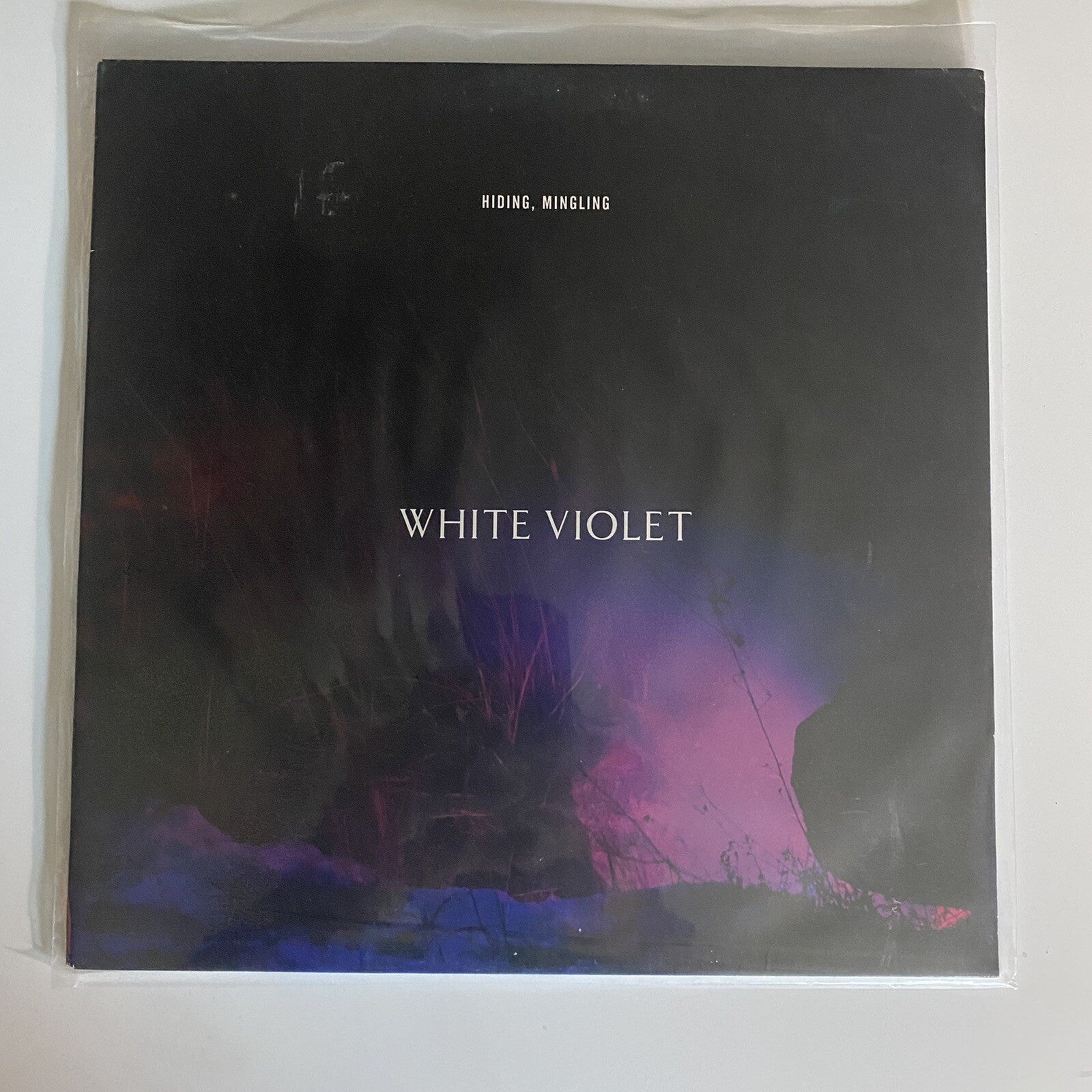 White Violet HIDING, MINGLING Vinyl LP Record VG+