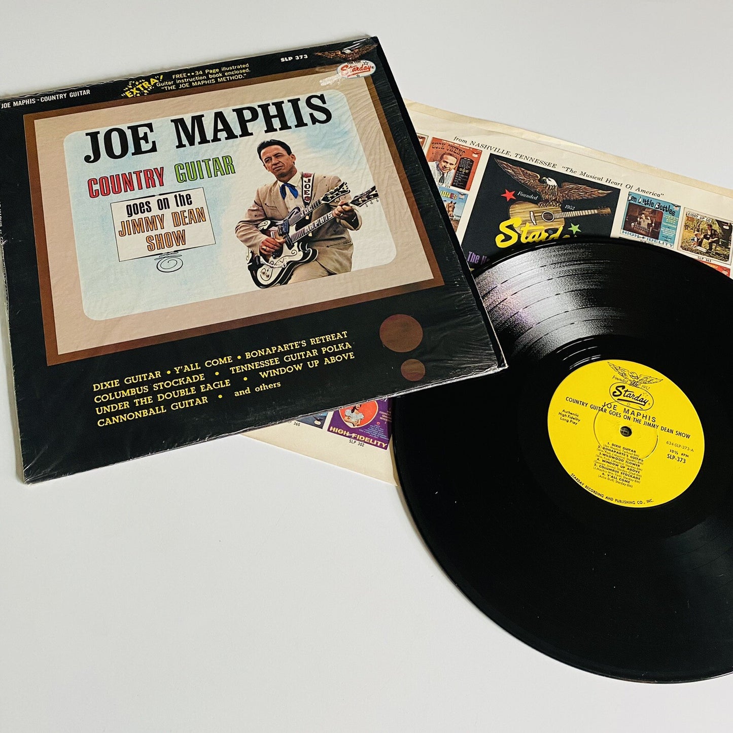 Joe Maphis COUNTRY GUITAR GOES ON THE JIMMY DEAN SHOW Vinyl LP Record NICE VG+