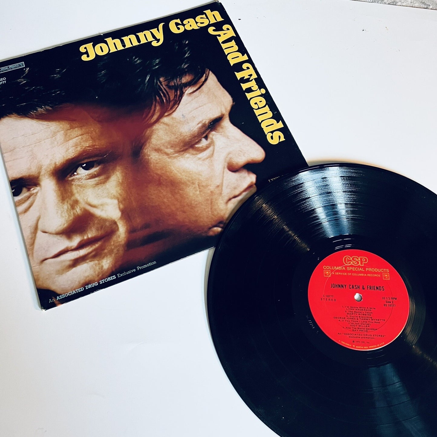 Johnny Cash and Friends SELF TITLED Vinyl LP Record VG+